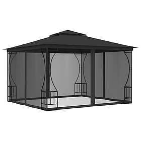 vidaXL Pavilion with net 300x300x265 cm anthracite 48597