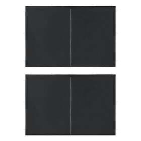 vidaXL Party Tent Side Walls 2 pcs with Zipper PE Anthracite