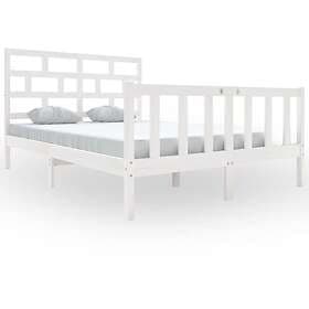 vidaXL Bed Frame vit massiv furu 140x200 cm 3101349