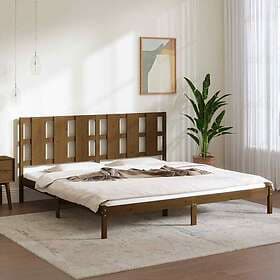 vidaXL Bed Frame honungsbrun massiv furu 200x200 cm 3105623