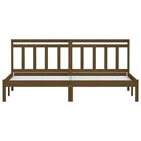 vidaXL Bed Frame honungsbrun massiv furu 200x200 cm 3100612