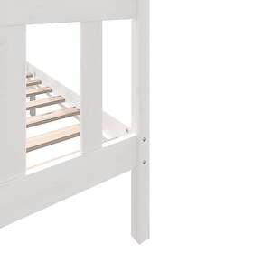 vidaXL Bed Frame vit massiv furu 120x200 cm enkelsäng 3101344