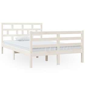 vidaXL Bed Frame vit massiv furu 120x200 cm enkelsäng 3101279