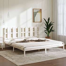 vidaXL Bed Frame vit massiv furu 200x200 cm 3105621