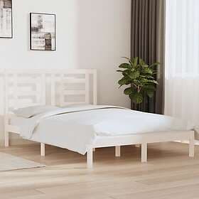 vidaXL Bed Frame vit massiv furu 140x200 cm 3104349