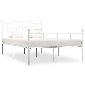 vidaXL Bed Frame vit metall 120x200 cm 284518