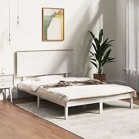 vidaXL Bed Frame vit massiv furu 120x200 cm enkelsäng 3104799