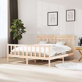 vidaXL Bed Frame massivt trä 160x200 cm 3100968