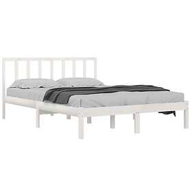 vidaXL Bed Frame vit massiv furu 140x200 cm 3105072