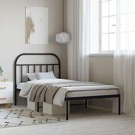 vidaXL Bed Frame med huvudgavel metall svart 100x200 cm 353630