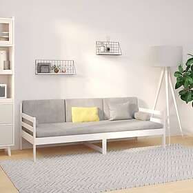 vidaXL Dagbädd vit 90x190 cm massiv furu 814640