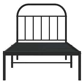 vidaXL Bed Frame med huvudgavel metall svart 80x200 cm 353626