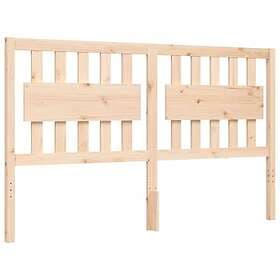 vidaXL Bed Frame med huvudgavel 160x200 cm massivt trä 3192436