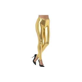 80-tals Metallic Disco Leggings Guld Large