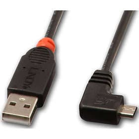 Lindy USB A - USB Micro-B 2.0 (angled) 1m