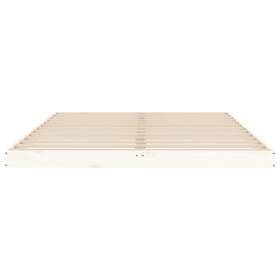 vidaXL Bed Frame vit 140x200 cm massiv furu 823445