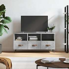 vidaXL TV Stand betonggrå 102x36x50 cm konstruerat trä 829008