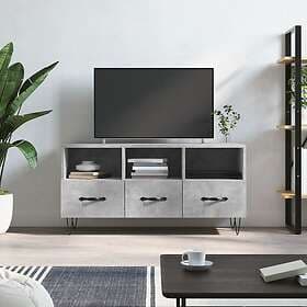 vidaXL TV Stand betonggrå 102x36x50 cm konstruerat trä 829032
