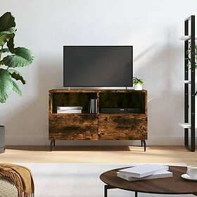 vidaXL TV Stand rökfärgad ek 80x36x50 cm konstruerat trä 828993