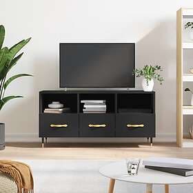 vidaXL TV Stand svart 102x36x50 cm konstruerat trä 829013
