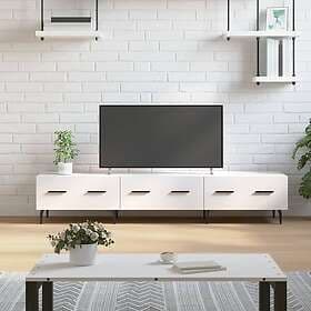 vidaXL TV Stand high gloss white 150x36x30 cm constructed wood 829166