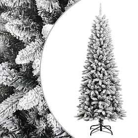 vidaXL Artificial Tree Snowy 180cm