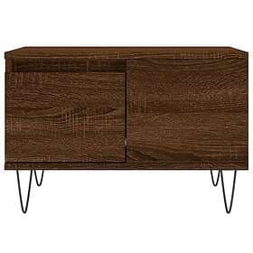vidaXL Soffbord brun ek 55x55x36.5 cm konstruerat trä 830763
