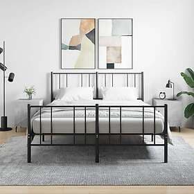 vidaXL Sängbord 2 st betonggrå 40x40x50 cm konstruerat trä 827605