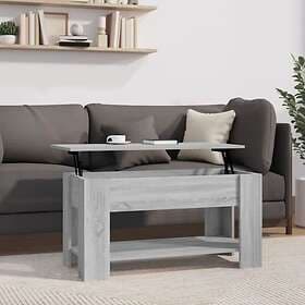 vidaXL Soffbord grå sonoma-ek 101x49x52 cm konstruerat trä 819273