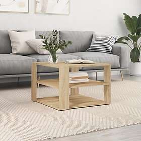 vidaXL Coffee Table Sonoma Oak 59.5x59.5x40cm Constructed Wood 834248