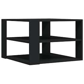 vidaXL Coffee Table Black 59.5x59.5x40cm Constructed Wood 834246