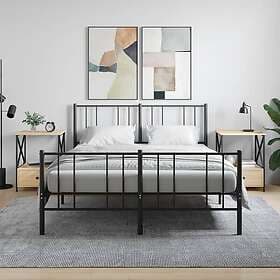 vidaXL Sängbord 2 st sonoma-ek 50x41x65 cm konstruerat trä 826086