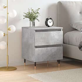 vidaXL Sängbord betonggrå 40x35x50 cm konstruerat trä 826868