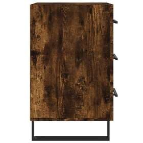 vidaXL Nightstand Smoke Brown Oak 40x40x66cm Constructed Wood 827689