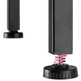 TecTake TV Stand med 4 öppna fack och rörliga hyllor 120 cm, Industriellt mörkt