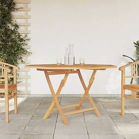 vidaXL Folding Garden Table 120x120x75 cm Solid Teak 362617