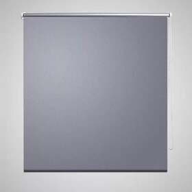 vidaXL Rullgardin grå 80 x 175 cm mörkläggande 240113
