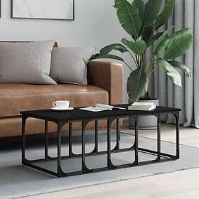 vidaXL Soffbord svart 100x50x35.5 cm konstruerat trä 833378