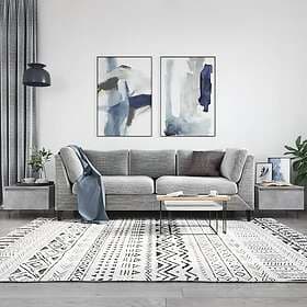 vidaXL Soffbord 2 st betonggrå 50x46x35 cm konstruerat trä 830869