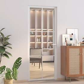 vidaXL Internal Door 83x201.5 cm vit ESG-glass och aluminium 350573