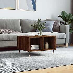 vidaXL Soffbord brun ek 60x50x36.5 cm konstruerat trä 830539