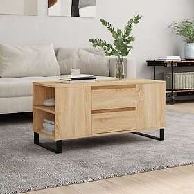 vidaXL Soffbord sonoma-ek 102x44.5x50 cm konstruerat trä 831007