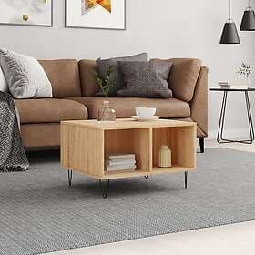 vidaXL Soffbord sonoma-ek 60x50x36.5 cm konstruerat trä 830543