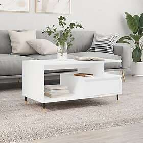 vidaXL Soffbord vit 90x49x45 cm konstruerat trä 831012