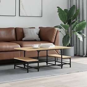 vidaXL Soffbord sonoma-ek 100x50.5x40 cm konstruerat trä 835375