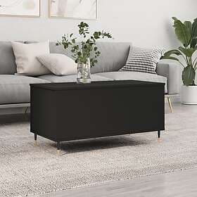vidaXL Soffbord svart 90x44.5x45 cm konstruerat trä 830965