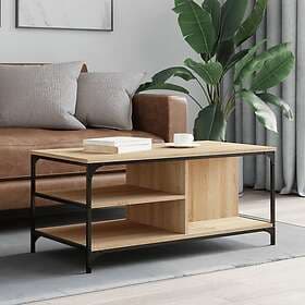 vidaXL Soffbord sonoma-ek 100x50x45 cm konstruerat trä 835305