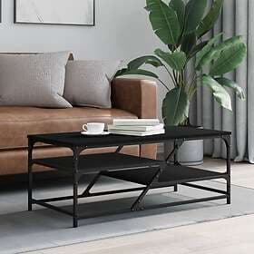 vidaXL Soffbord svart 100x49x40 cm konstruerat trä 835344