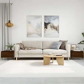 vidaXL Soffbord 2 st brun ek 50x46x35 cm konstruerat trä 830859