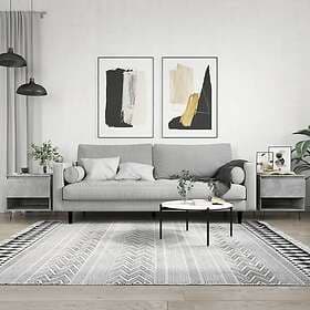 vidaXL Sidobord 2 st betonggrå 50x46x50 cm konstruerat trä 830917